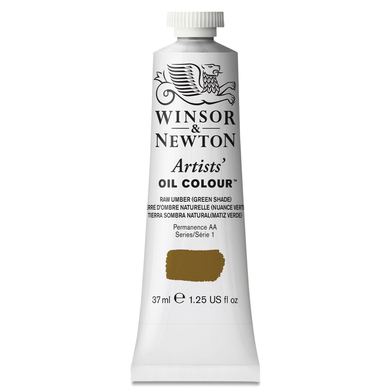 Winsor & Newton Artists' Oil Color - Raw Umber (Green Shade), 37 ml tube